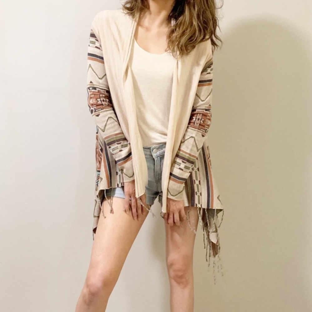Billabong Women’s Tribal Print Boho Sweater
